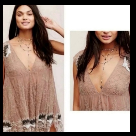 Free people deep sleep mini slip dress - Picture 2 of 4